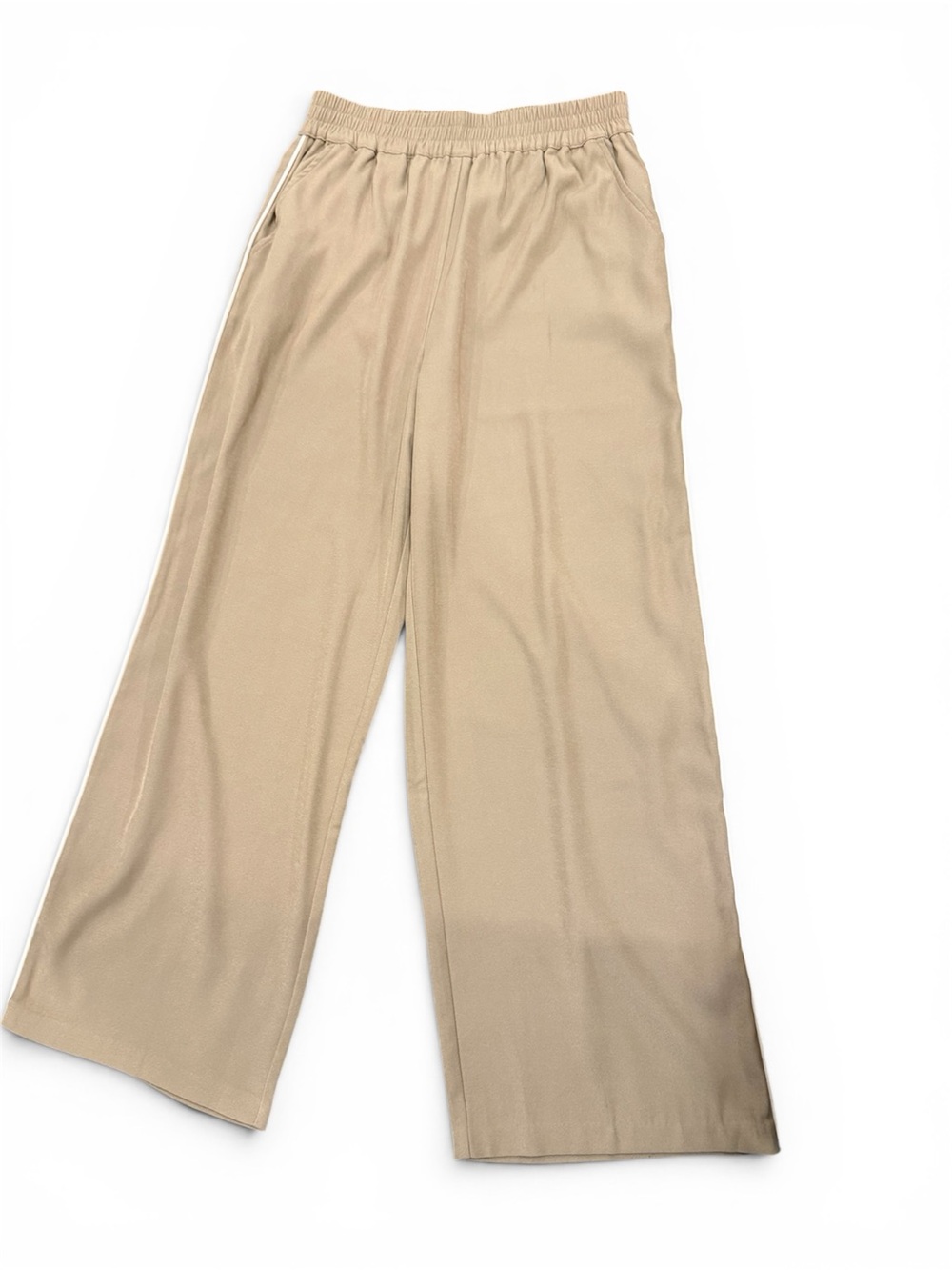 Staple Beige Elastic Waist Pull-On Pants